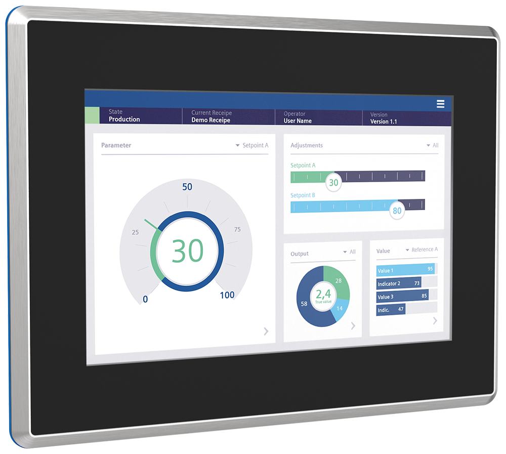 6AV2128-3KB70-0AX0 SIMATIC HMI MTP1000 Hygienic Neutral