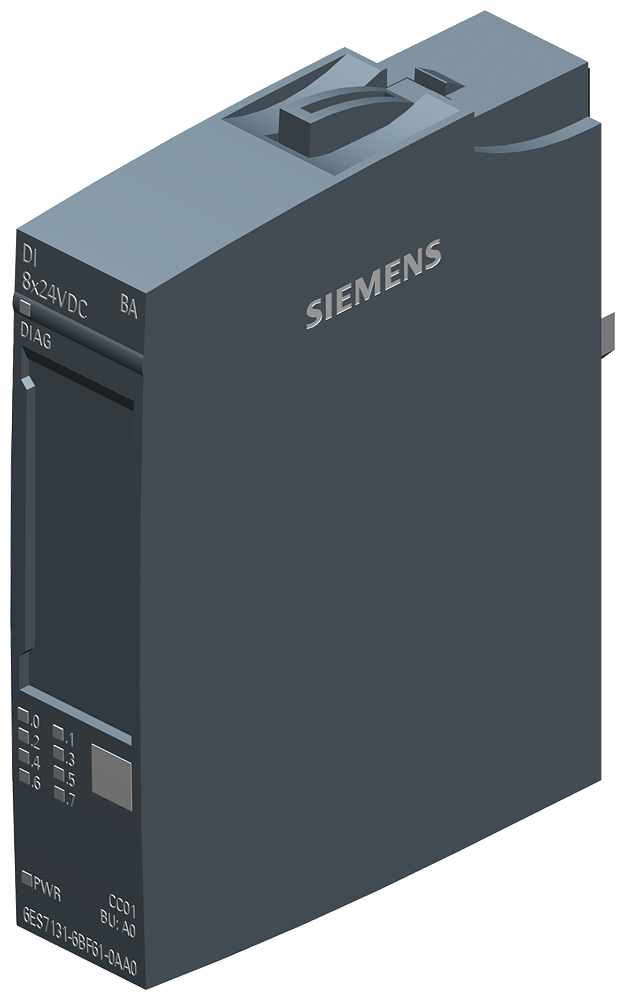 6ES7131-6BF61-0AA0 ET 200SP, DI 8x 24V DC SRC BA
