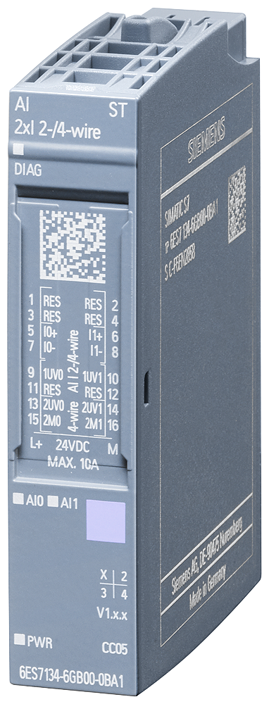 6ES7134-6GB00-0BA1 ET 200SP, AI 2xI 2-/4-Wire ST, VPE 1