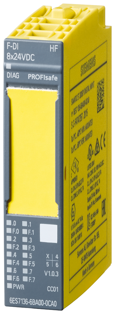 6ES7136-6BA00-0CA0 ET 200SP, El-Mod., F-DI 8x24VDC HF