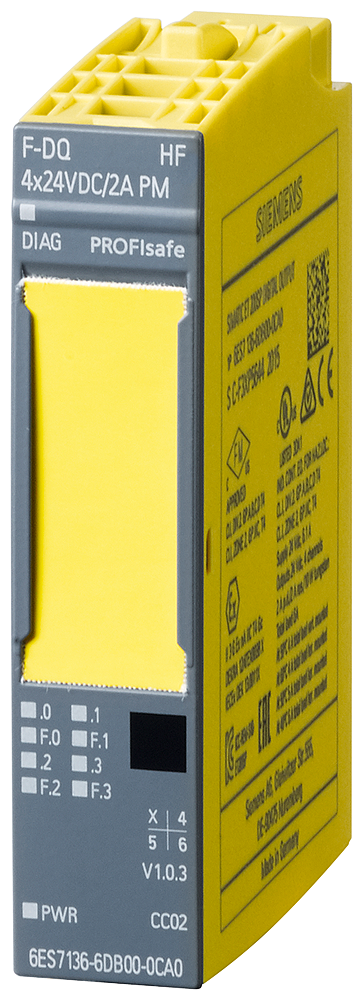 6ES7136-6DB00-0CA0 ET 200SP, F-DQ 4x24VDC/2A PM HF