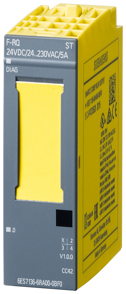 6ES7136-6RA00-0BF0 ET 200SP, F-RQ 1x24VDC/24..230VAC/5A ST