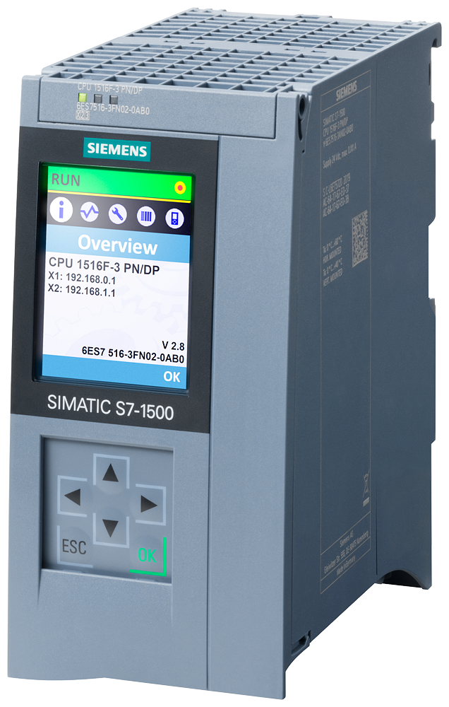 6ES7516-3FN02-0AB0 CPU 1516F-3 PN/DP, 1,5MB Prog, 5MB Daten