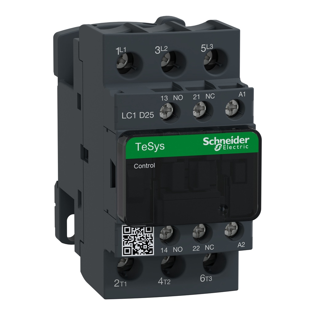 Leistungsschütz LC1D 3p, +1S+1Ö, 11 kW, 25 A, 400 V AC3, Spule 230 V AC LC1D25P7