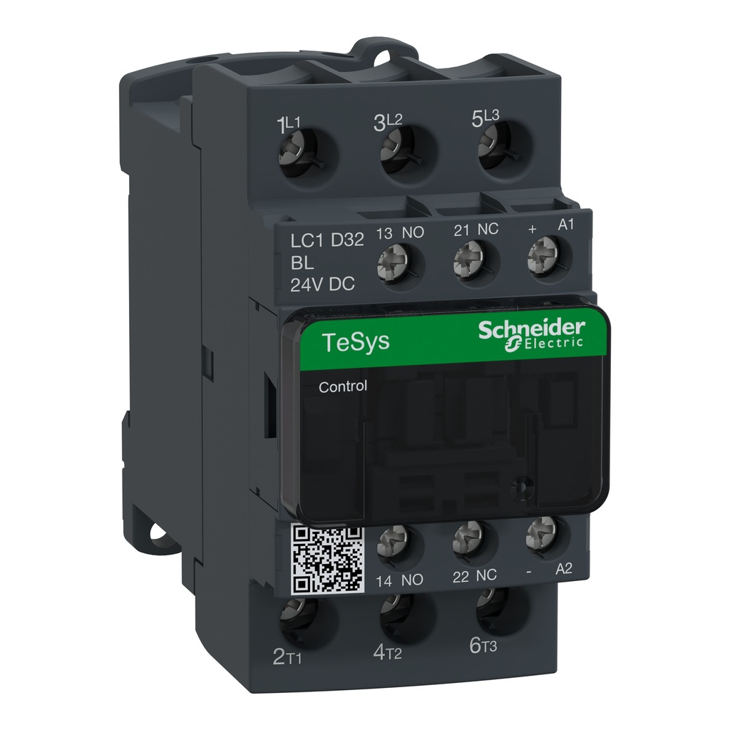 Leistungsschütz LC1D 3p, +1S+1Ö, 15 kW, 32 A, 400 V AC3, Spule 24 V DC LC1D32BL