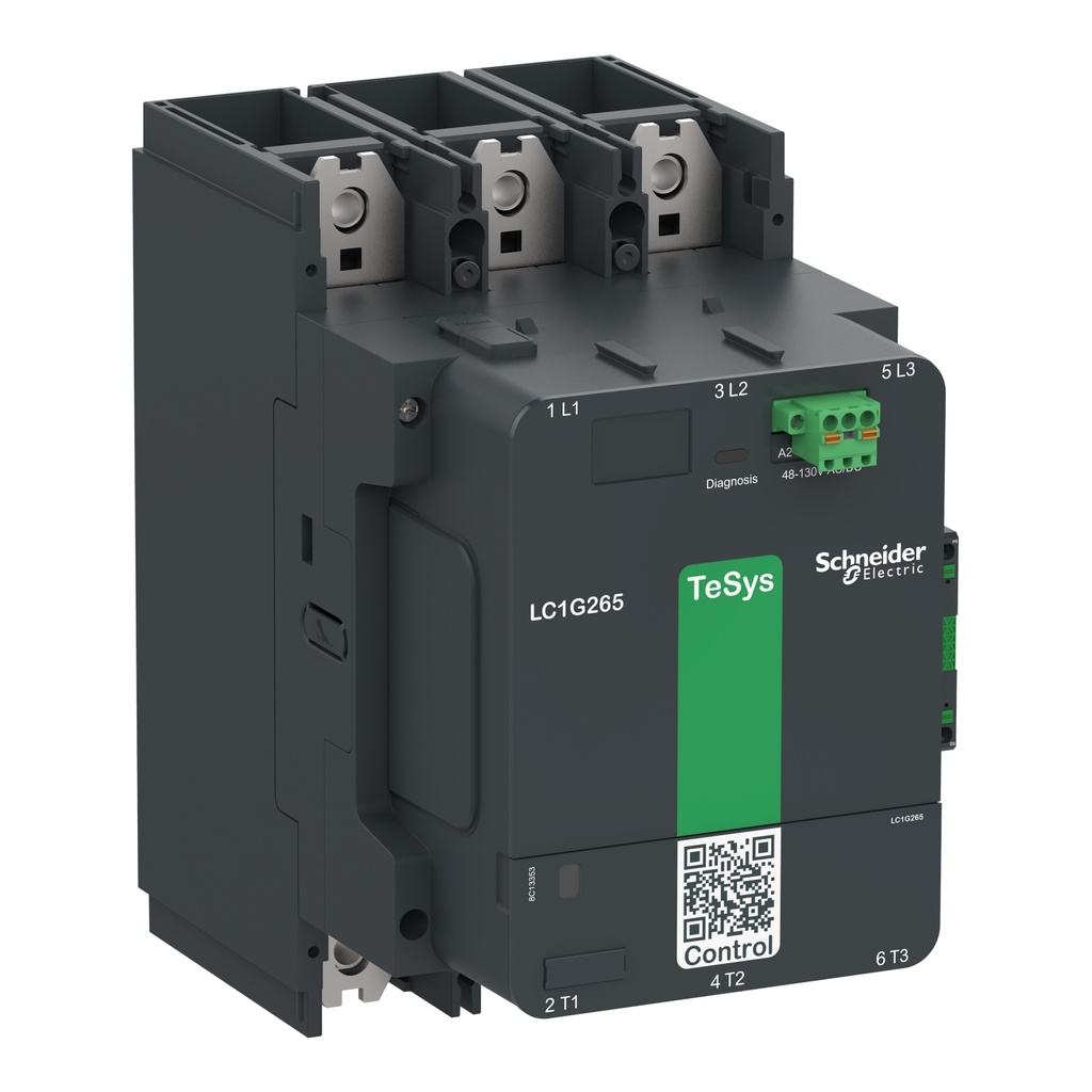 Leistungsschütz TeSys control - Giga, 3-polig, 265A AC3, 100-250V ACDC Spule LC1G265KUEN